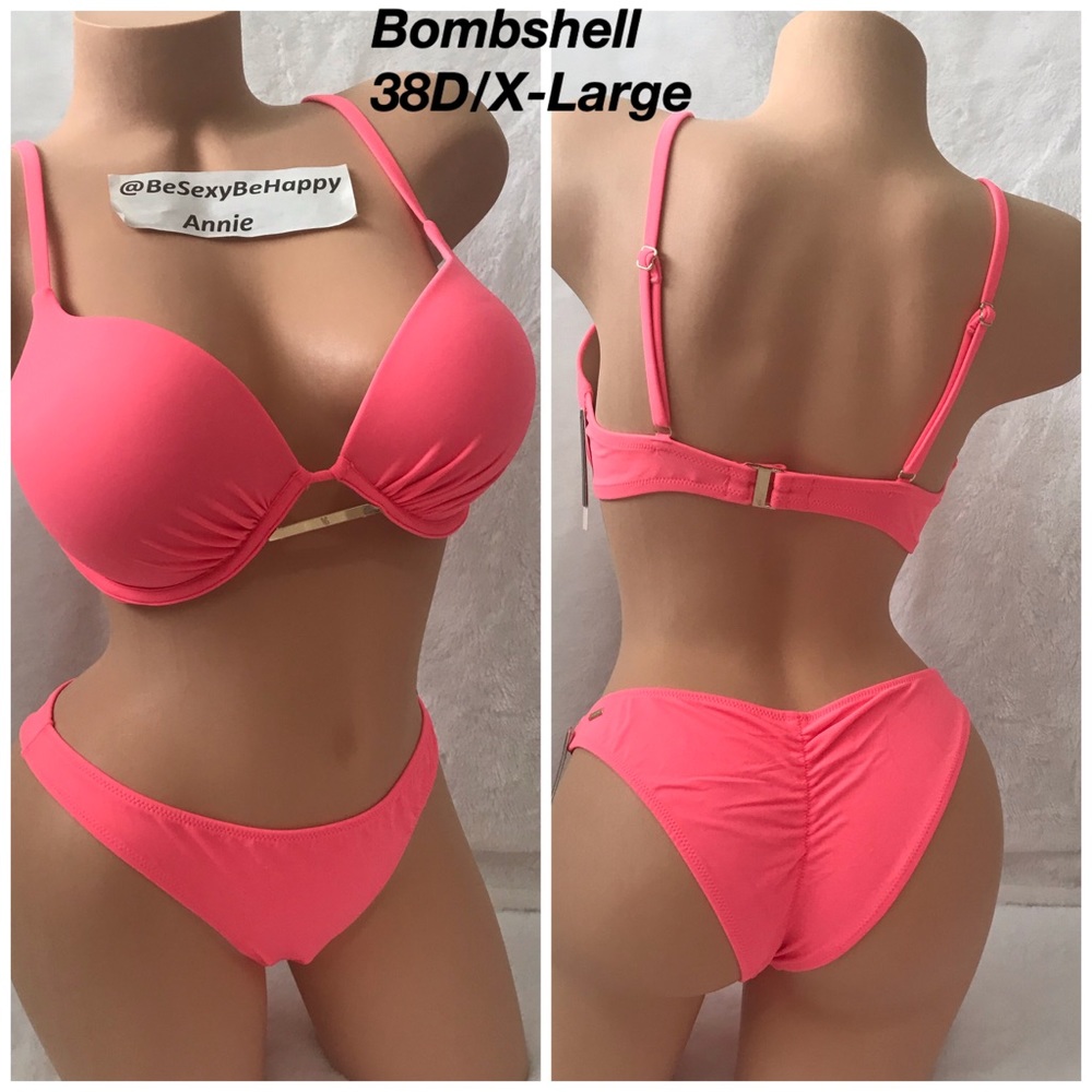 38d,XL BOMBSHELL VICTORIA SECRET BIKINI SWIM SET